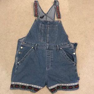 Vintage denim overalls